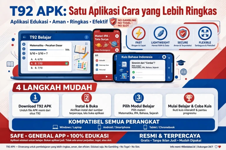T92 APK: Satu Aplikasi, Cara yang Lebih Ringkas